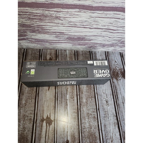 NEW GAME OVER GAMING PC COMPUTER DESK MAT 27.5" X 10.2" PALADONE BLACK NON-SLIP - Picture 4 of 4